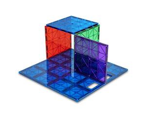 Playmags: Super Bâtiment Durable stabilisateur Set - Compatible avec Les Principaux Tiles magnétiques Marques - Ensemble Durable Comprend 1-12 "x12 et 4-6 "x6 (Couleurs Peuvent Varier)