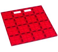 Playmags Super Durable Building Stabilizer Tile 12x12 with Carrying Handle for Easy Play, Great add on to All Magnet Tiles Sets, Works with All Leading Brands (Colors May Vary)