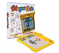 Playmags Planche magnétique pour Enfants - Panneau de Points magnétiques Doodle avec Stylo magnétique - Magna Doodle avec des aimants en sécurité pour Enfants - Jouet de Voyage pour Enfants