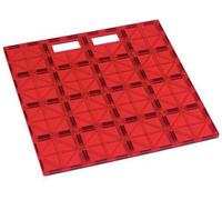 Playmags : Tuile Stabilisatrice de construction Extra Durable 30 x 30cm avec poignée portative pour jouer facilement - extension idéale pour tout coffret aimanté - compatible avec toutes les grandes m