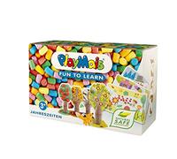 PlayMais 160371.3 Classic Fun to Learn Kit de Bricolage pour Les Saisons Env. 550 pièces, Multicolore