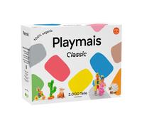 PlayMais – Kit bricolage Classic 2000 pièces – Jouet naturel végétalien, éponge et couteau dès 3 ans