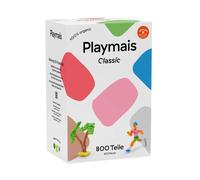 Playmais Classic 800 Teile | Bastelset | natürliches Spielzeug | inkl. 1 Schwämmchen, 1 Bastelmesser | ab 3 Jahren