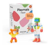 PlayMais Kit créatif Classic 800 pièces – jouet naturel, incl. 1 éponge et 1 couteau – dès 3 ans