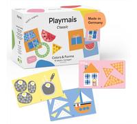 Playmais Classic Colors & Forms | 800 pièces Playmais | Kit de Bricolage | Jouet Naturel | avec éponge, Couteau de Bricolage, 15 modèles de Motifs | végétalien, Responsable et sûr | À partir de 3 Ans