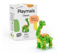 Playmais Classic Dino | 90 pièces | Kit de Bricolage | Jouet Naturel | avec éponge | Végétalien, Responsable et sans Danger pour Les Enfants et l'environnement | À partir de 3 Ans