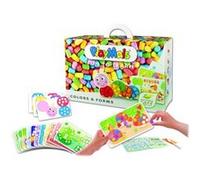 Playmais Fun to Learn Colors & Forms Jouet éducatif pour Les Enfants à partir de 3 Ans | kit de Loisir créatif avec 550 pièces, 14 modèles et Instructions pour Le Bricolage | créativité et motricité
