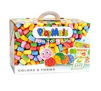 Playmais Fun to Learn Colors & Forms Jouet éducatif pour Les Enfants à partir de 3 Ans | kit de Loisir créatif avec 550 pièces, 14 modèles et Instructions pour Le Bricolage | créativité et motricité