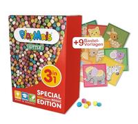 PlayMais Little 3 en 1 pour les enfants à partir de 3 ans | Jouet de motricité avec 5 000 PlayMais & modèles d'artisanat | Stimule la créativité et la motricité fine