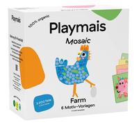 PlayMais Kit de mosaïque Mosaic Farm – 2300 pièces PlayMais, jouet naturel, éponges, 6 modèles