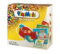 PlayMais MOSAIC Little Traffic kit de loisirs créatifs pour filles et garçons de 3 ans + I plus de 2300 PlayMais & 6 modèles de mosaïques avec véhicules I stimule la créativité et la motricité