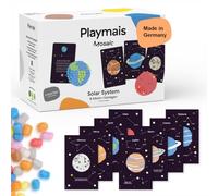 Playmais - Mosaïque Système solaire | 5 000 pièces | Kit de bricolage | Jouets en semoule de maïs, vegan et sans danger pour les enfants à partir de 3 ans, petites éponges, 8 modèles de motifs