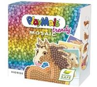 PlayMais – Kit loisirs créatifs TRENDY MOSAIC HORSE pour filles – 3000+ PlayMais, 6 modèles, 6+ ans