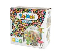 PlayMais WINDOW Lot de loisirs créatifs pour enfants à partir de 3 ans d’animaux mignons I 2300 pièces colorées format de la mosaïque I Stimule la motricité I Cadeau pour filles et garçons