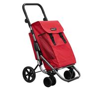 Panier à Courses - PLAY-MARKET - S7601807 - Pliable - 4 Roues - Grande Capacité (Chilli)