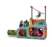 Playmates Module Mutant Exclusif Bâtiment Secret Couvercle D´Égout Ensemble De Jeu Tortues Ninja 30 Cm
