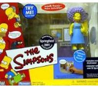 Playmates - The Simpsons - World of Springfield Interactive Environment (Playset) - Springfield DMV avec figurine exclusive Selma Bouvier (sœur de Marge) et accessoires personnalisés