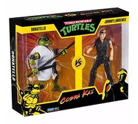 PlayMates TMNT X Cobra Kai Donatello VS Johnny Lawrence AF Lot de 2