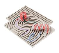 Playmaze by Quark Planche d'activités sensorielles double face en silicone avec 14 nouilles ajustées, canaux labyrinthe et grille pour jeu de forme libre, silencieux, sans désordre, enfants de 3 ans
