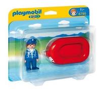 Playmobil Jeu de construction 1.2.3. 6795 Vacancier avec bateau G