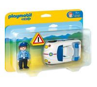 PLAYMOBIL 1.2.3. 6797 Policier et Voiture