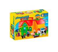 Playmobil 1.2.3 Ferme transportable avec animaux