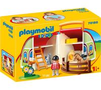 PLAYMOBIL 1.2.3. 70180 Mon centre équestre à emporter