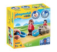 PLAYMOBIL 1.2.3 - 70406 - Wagon chien