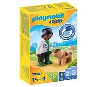 Playmobil 1.2.3 70407 Vétérinaire avec Chien 1.2.3 1.2.3-18-36 Mois Ses Premiers