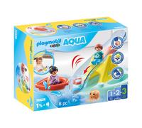 Playmobil 1.2.3 Bathing Island With Slide Multicolore