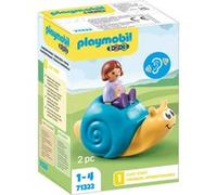Playmobil 1.2.3 71322 Enfant avec escargot à bascule 1.2.3 Multicolore G