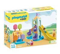 Playmobil 1.2.3 71326 Aire de jeux avec toboggan géant 1.2.3 G