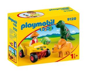 PLAYMOBIL 1.2.3 - 9120 - Explorateur et Dinosaures