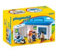 Playmobil 1.2.3 Commissariat De Police Transportable