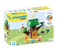 Playmobil 71316 1.2.3 & Disney: Winnie l'ourson et Porcinet avec cabane - avec Deux Personnages et l'arbre-cabane - Mes Premiers Apprendre en s'amusant - pour Les Tout-Petits 18-36 Mois