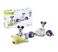 Playmobil 71320 1.2.3 & Disney: Train des Nuages de Mickey et Minnie - avec Deux Personnages et Un Avion-Train-Nuage - Mes Premiers Apprendre en s'amusant - pour Les Tout-Petits 18-36 Mois