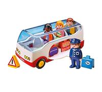 Playmobil 1.2.3 Navette d’aéroport Kit de Figurines pour Enfants à partir de 1½ an Multicolore 200 mm 90 mm 80 mm