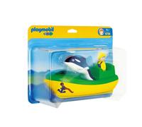 PLAYMOBIL 1.2.3. Pêcheur Bâteau Dauphin