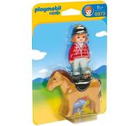 PLAYMOBIL 1.2.3 - PLAYMOBIL 6973 - Cavalière avec Cheval - Mixte - A partir de 18 mois