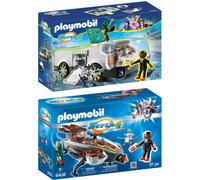 Playmobil 2 véhicules Playmobil Super 4 avec Gene