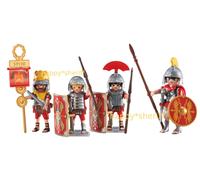 Playmobil 3 figurines additionnelles soldats romains et chefs légionnaires 64...