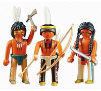 Playmobil 3 Guerriers Amérindiens 6272 Figurines Complémentaires Western...