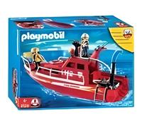 Playmobil - 3128 - Pompiers - Pompiers sauveteurs / Bateau - Bateau de sauvetage des pompiers
