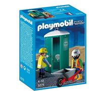 PLAYMOBIL - Ouvriers et toilettes mobiles
