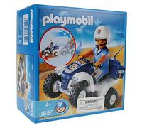 Playmobil - 3655 - Jeu de Construction - Policier/Quad