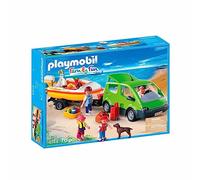 Playmobil - 4144 - Voiture familiale avec remorque porte-bateaux
