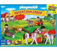 Playmobil Calendrier de l'Avent 4167 – Ferme Équestre avec Surprises Inédites