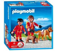 PLAYMOBIL 4227 SECOURISTES AVEC CHIENS DE SAUVETAGE