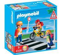 Playmobil - 4328 - Jeu de Construction - Agent de sécurité et écoliers