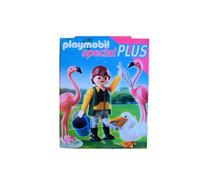 Playmobil - 4758 - Jeu de Construction - Gardien de Zoo avec Flamants Roses et Pélican